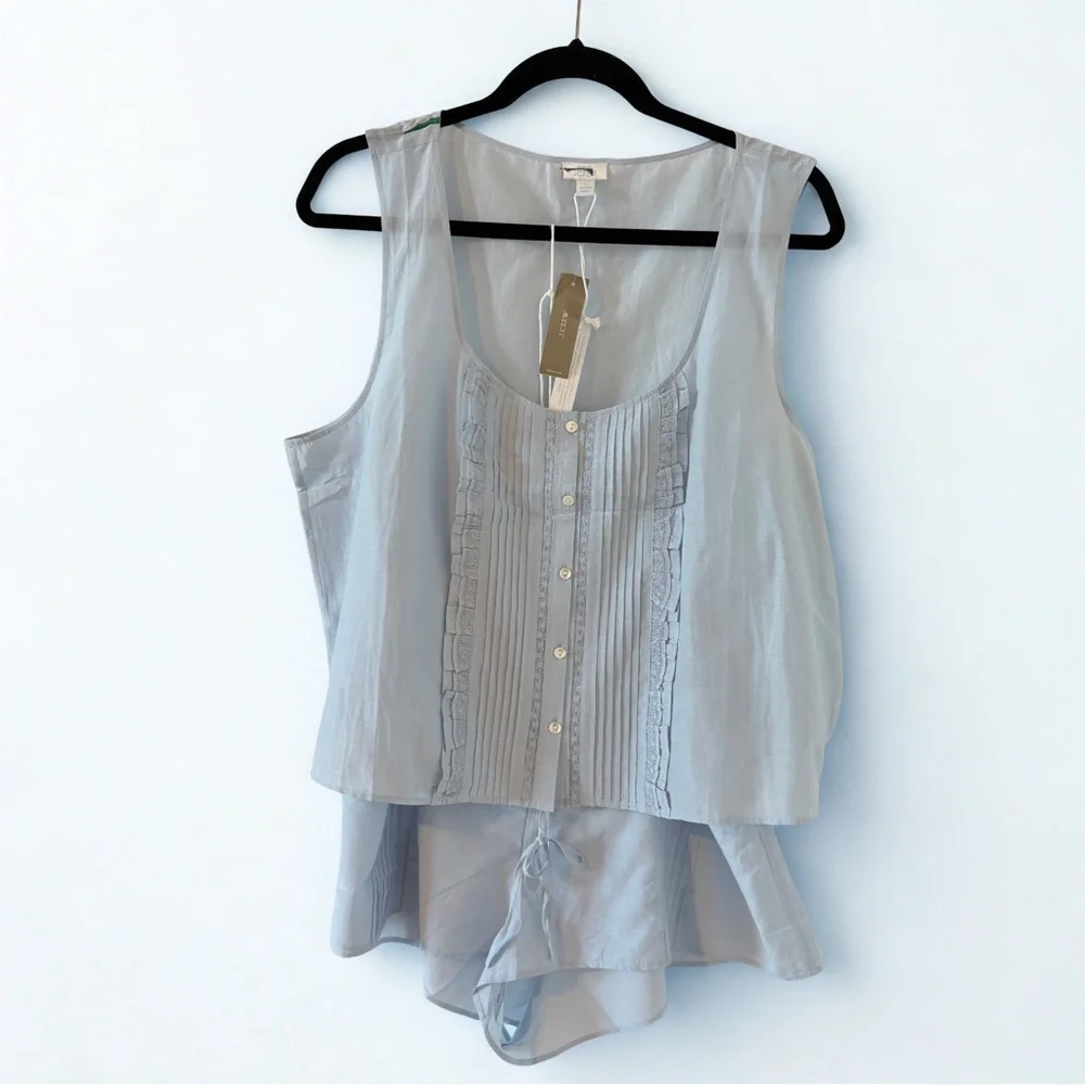 JCREW Araks X J.Crew pajama set in cotton-silk voile blend NWT - Picture 2 of 4